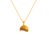 22K Tree Themed Gold Pendant Design For Ladies