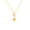 22K Horn Gold Pendant From Amazea Collection