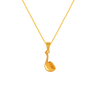 22K Horn Gold Pendant From Amazea Collection