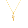 22K Zigzag Bird Gold Pendant From Amazea Collection