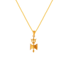 22K Ethnic Gold Pendant From Amazea Collection