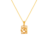 22K Om Themed Enticing Gold Pendant Design