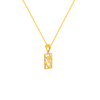 22K Om Themed Enticing Gold Pendant Design