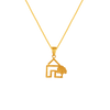 22K Nature Design Gold Pendant From Amazea Collection