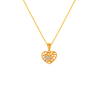 22K Heart Multi-Gem Gold Pendant From Amazea Collection