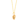 22K Heart Multi-Gem Gold Pendant From Amazea Collection