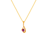 22K Stunning Gold Pendant Design With Stone