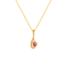 22K Stunning Gold Pendant Design With Stone