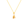 22K Intricate Gold Pendant Design With Fish Theme