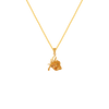 22K Intricate Gold Pendant Design With Fish Theme