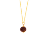 22K Rudraksh Studded Gold Pendant Design