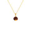 22K Rudraksh Studded Gold Pendant Design