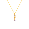 22K Unique Gold Pendant Design With Beads