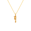 22K Unique Gold Pendant Design With Beads