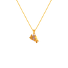 22K Gold Pendant Design For Ladies With Pearl