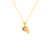 22K Gold Pendant Design For Ladies With Pearl