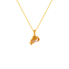 22K Gold Pendant Design For Ladies With Pearl