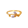 22K Duo-Bead Gold Rings From Amazea Collection