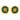 22KT (916) Yellow Gold Green Bead Thushi Stud Earrings