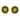 22KT (916) Yellow Gold Green Bead Thushi Stud Earrings