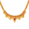 22K Gold Thusi Necklace for Bridal