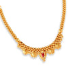 22K Gold Thusi Necklace for Bridal