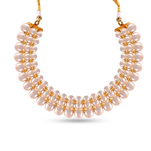 Gorgeous 22k Gold Studded Necklace From Tushi Collection