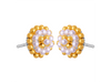 22K Beautiful Pearl Tushi Gold Stud Earrings