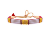 22K Graceful Tushi Gold & Pearl Choker with Red Beads