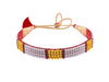 22K Graceful Tushi Gold & Pearl Choker with Red Beads