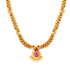 Dive Colourful Gold Thusi Necklace