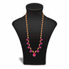 Unique Designer 22k Gold Necklace with Pink Accents from PC Chandra Tushi Collection