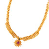 Best Magnificient 22k Gold ethereal Necklace with Red Stone from PC Chandra Tushi Collection