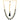 22KT (916) Yellow Gold Black Teardrop Enamel Beads Thusi Necklace