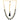 22KT (916) Yellow Gold Black Teardrop Enamel Beads Thusi Necklace