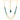 22KT (916) Yellow Gold Layered Green Beads Thusi Necklace