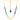22KT (916) Yellow Gold Layered Green Beads Thusi Necklace