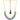 22KT (916) Yellow Gold Blue Teardrop Enamel Beads Thusi Necklace
