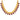 22KT (916) Yellow Gold Maroon Circular Enamel Drops Thusi Necklace