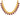 22KT (916) Yellow Gold Maroon Circular Enamel Drops Thusi Necklace