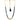 22KT (916) Yellow Gold Black Multi-Strand Floral Accents Beads Thusi Necklace