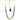 22KT (916) Yellow Gold Black Multi-Strand Floral Accents Beads Thusi Necklace