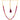 22KT (916) Yellow Gold Traditional Red Beaded Design Thusi Necklace