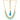 22KT (916) Yellow Gold Sky Blue Drop Beads Design Thusi Necklace