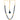 22KT (916) Yellow Gold Black Beaded Maharashtrian Design Thusi Necklace