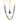 22KT (916) Yellow Gold Black Beaded Maharashtrian Design Thusi Necklace