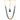 22KT (916) Yellow Gold Traditional Black Beaded Thusi Necklace
