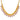 22KT (916) Yellow Gold Handcrafted with Pink Enamel Drops Thusi Necklace