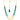 22KT (916) Yellow Gold Layered Green Beaded Thusi Necklace