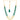 22KT (916) Yellow Gold Layered Green Beaded Thusi Necklace
